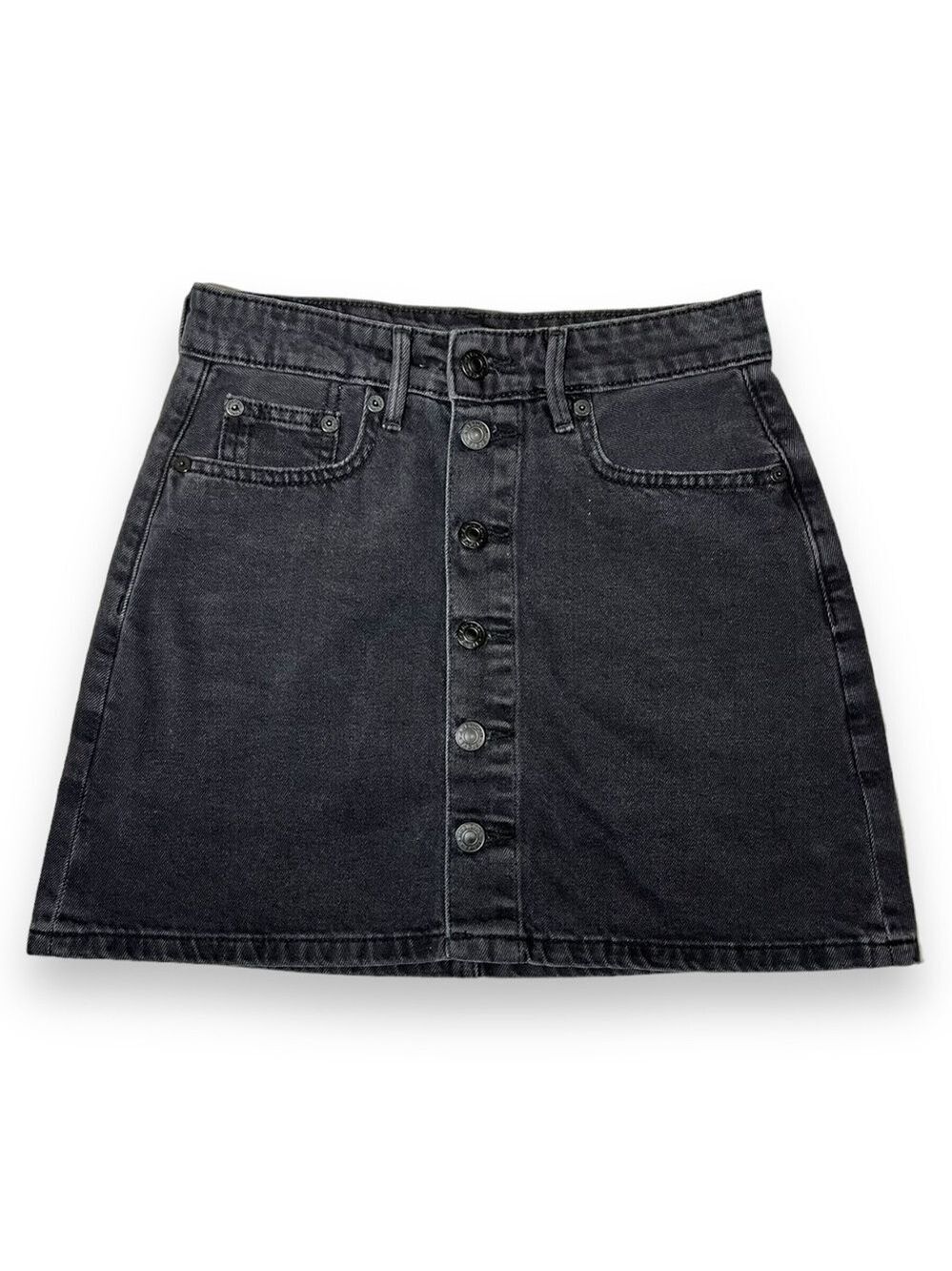 American Eagle Women’s Super Hi-Rise A-Line Skirt Black Size 000